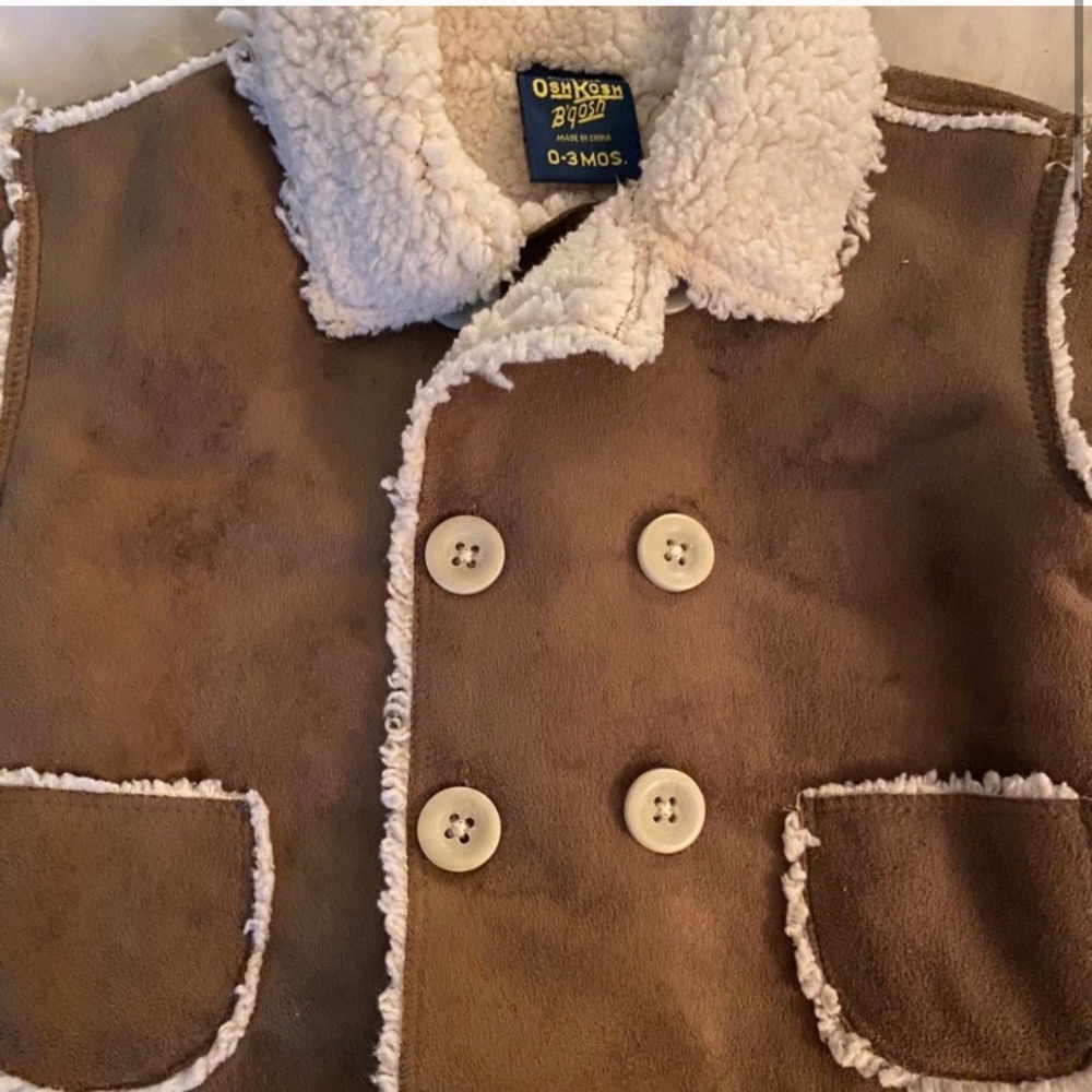 OshKosh B'gosh Suede/Sherpa Winter coat